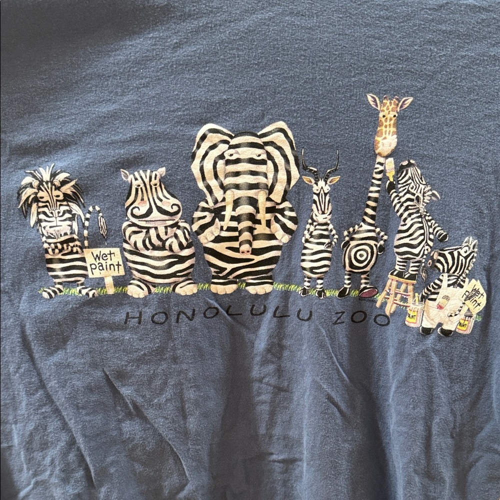 Honolulu Zoo Animal Print Short Sleeve Tee
